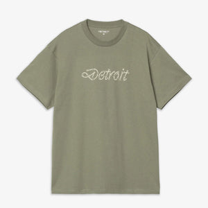 Carhartt | S/S PEACE AND WORK T-SHIRT { DOLLAR GREEN/NATURAL