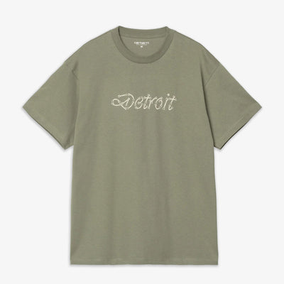 Carhartt | S/S PEACE AND WORK T-SHIRT { DOLLAR GREEN/NATURAL