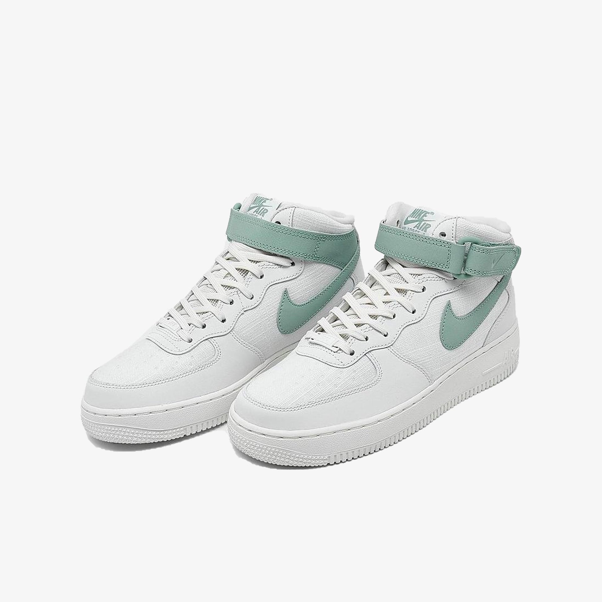 Nike | AIR FORCE 1 '07 MID { SUMMIT WHITE/MINERAL-SAIL