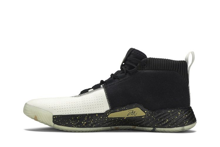 adidas Dame 5 Black Gold White