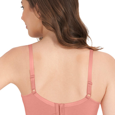 All-Day Elegance Non-Padded Non-Wired Bra - Canyon Clay