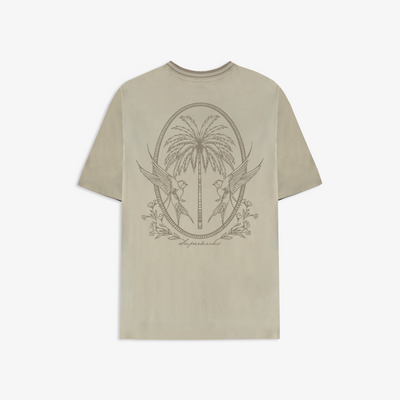 SUPERKICKS | PALM TEE { BEIGE/BROWN