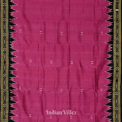 Maroon Butta Design Odisha Ikat Khandua Silk Saree