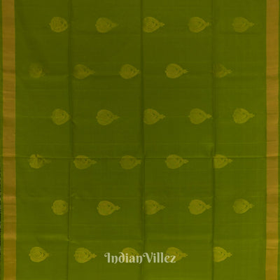 Parrot Green With Rani Pink Pure Kanjivaram Soft Silk Saree
