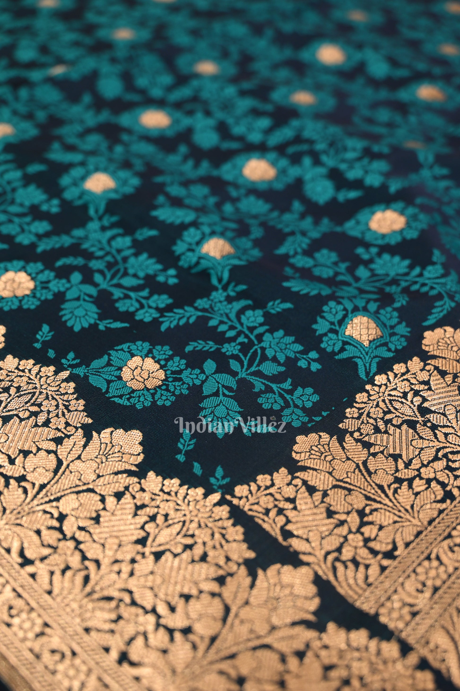 Exclusive Dark Blue Soft Pure Mashru Satin Silk Banarasi Saree