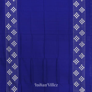 Blue Contemporary Pasapali Sambalpuri Silk Saree