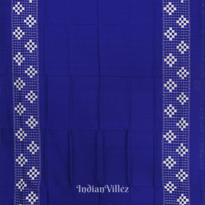 Blue Contemporary Pasapali Sambalpuri Silk Saree