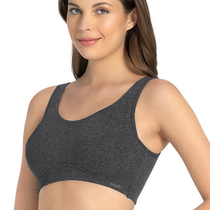 All Day Lounge Non-padded & Non-wired Bra Pack of 2 - Dark Grey Marl-Dark Grey Marl
