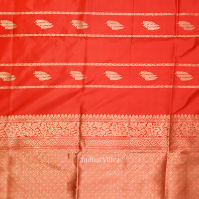 Red Banarasi Pure Katan Silk Saree