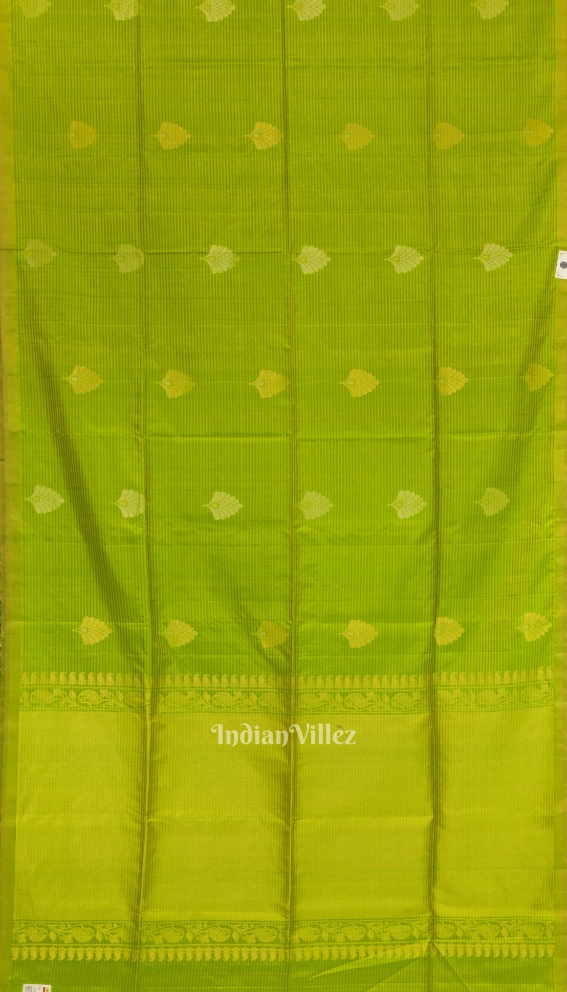 Parrot Green Pure Kanjivaram Soft Silk Saree