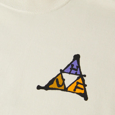 HUF | NO-FI TRIPLE TRIANGLE T-SHIRT  { BONE
