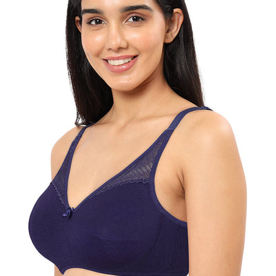 Lace Concealer Non-padded Non-wired Bra - Eclipse