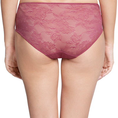 Lace Low Rise Seamed Hipster Panty - Malaga