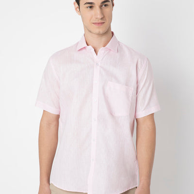 Cotton Linen Half Sleeve Shirt