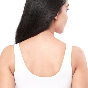 All Day Lounge Solid Non Padded Non-Wired Bra - White