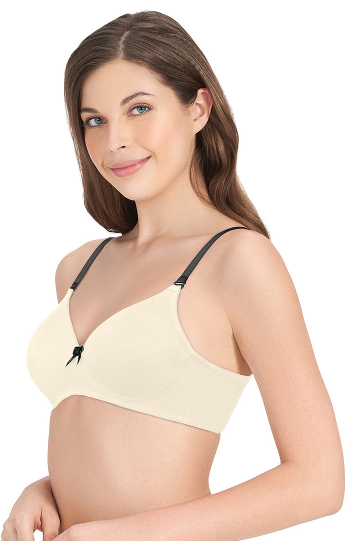 Smooth Dreams Padded Non-wired T-shirt Bra - Whitesmoke