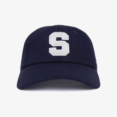 SPORTY & RICH | BOUCLE S WOOL CAP { NAVY