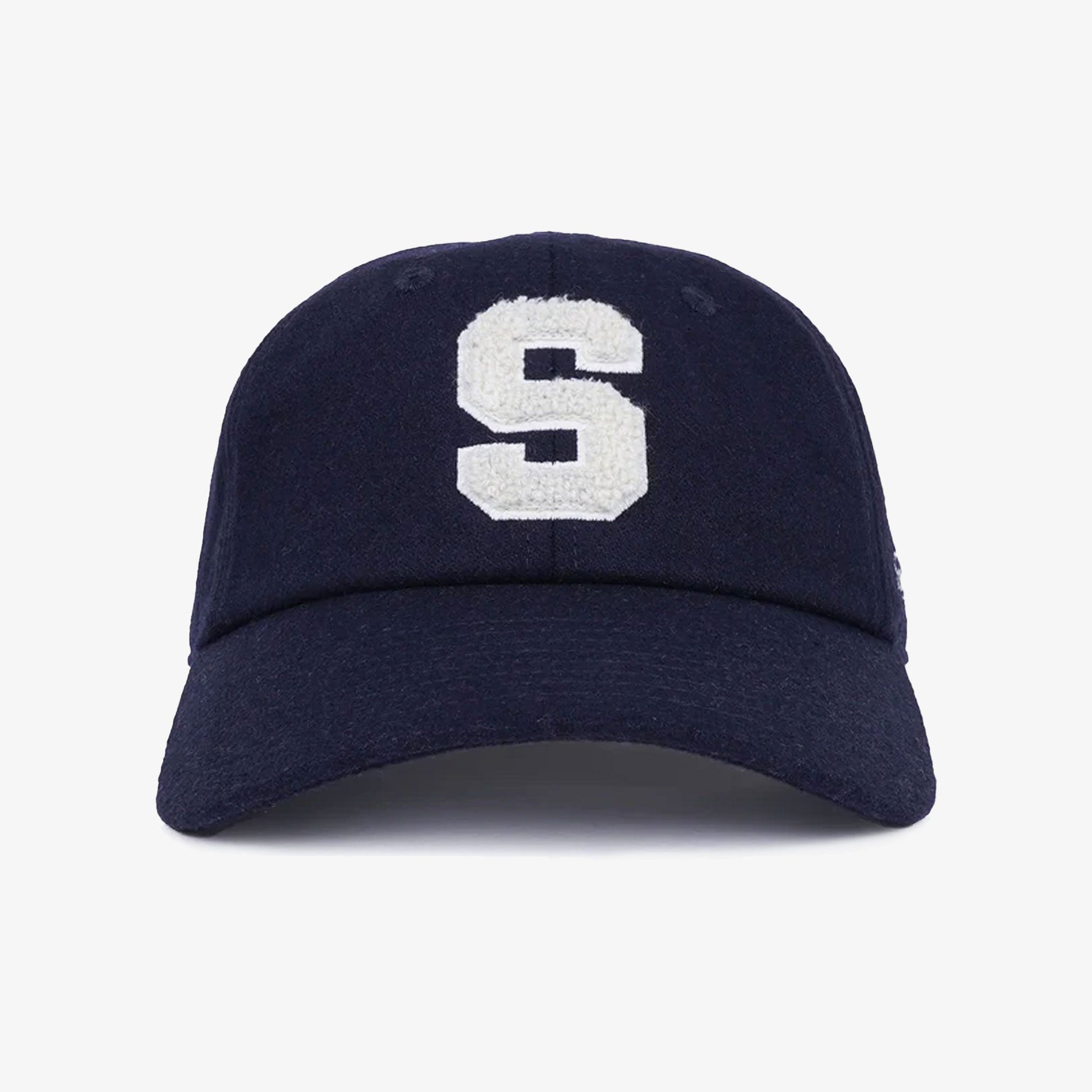 SPORTY & RICH | BOUCLE S WOOL CAP { NAVY