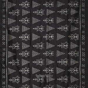 Black Tribal Designer Contemporary Silk Saree