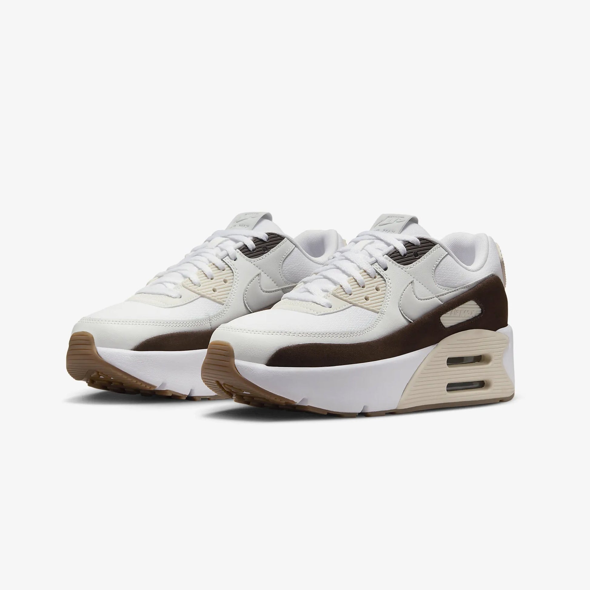 Nike | AIR MAX 90 LV8  { WHITE/PHOTON DUST-BAROQUE BROWN