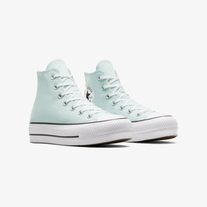Converse | CHUCK TAYLOR ALL STAR LIFT  { WHITE/AQUA BLUE