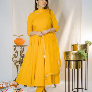 Tangelo Leheriya Suit Set