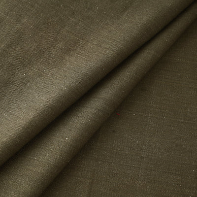 Green - 2/40 Twill Cotton Handspun Handloom Natural Dyed Plain Fabric 14