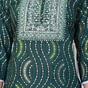 green-foil-printed-rayon-straight-kurti