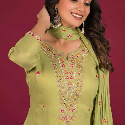 green-floral-embroidered-pure-cotton-salwar-suit