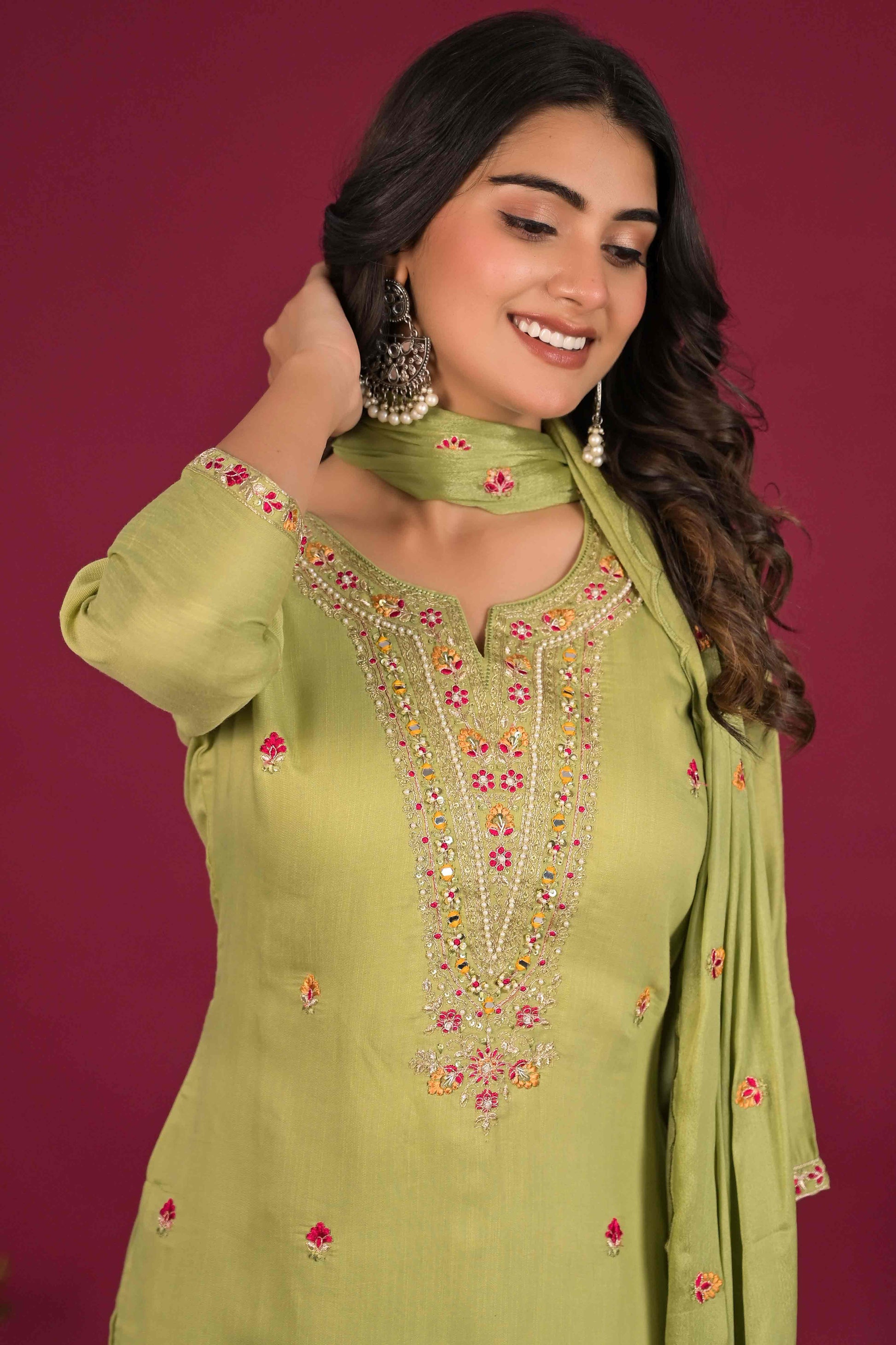 green-floral-embroidered-pure-cotton-salwar-suit