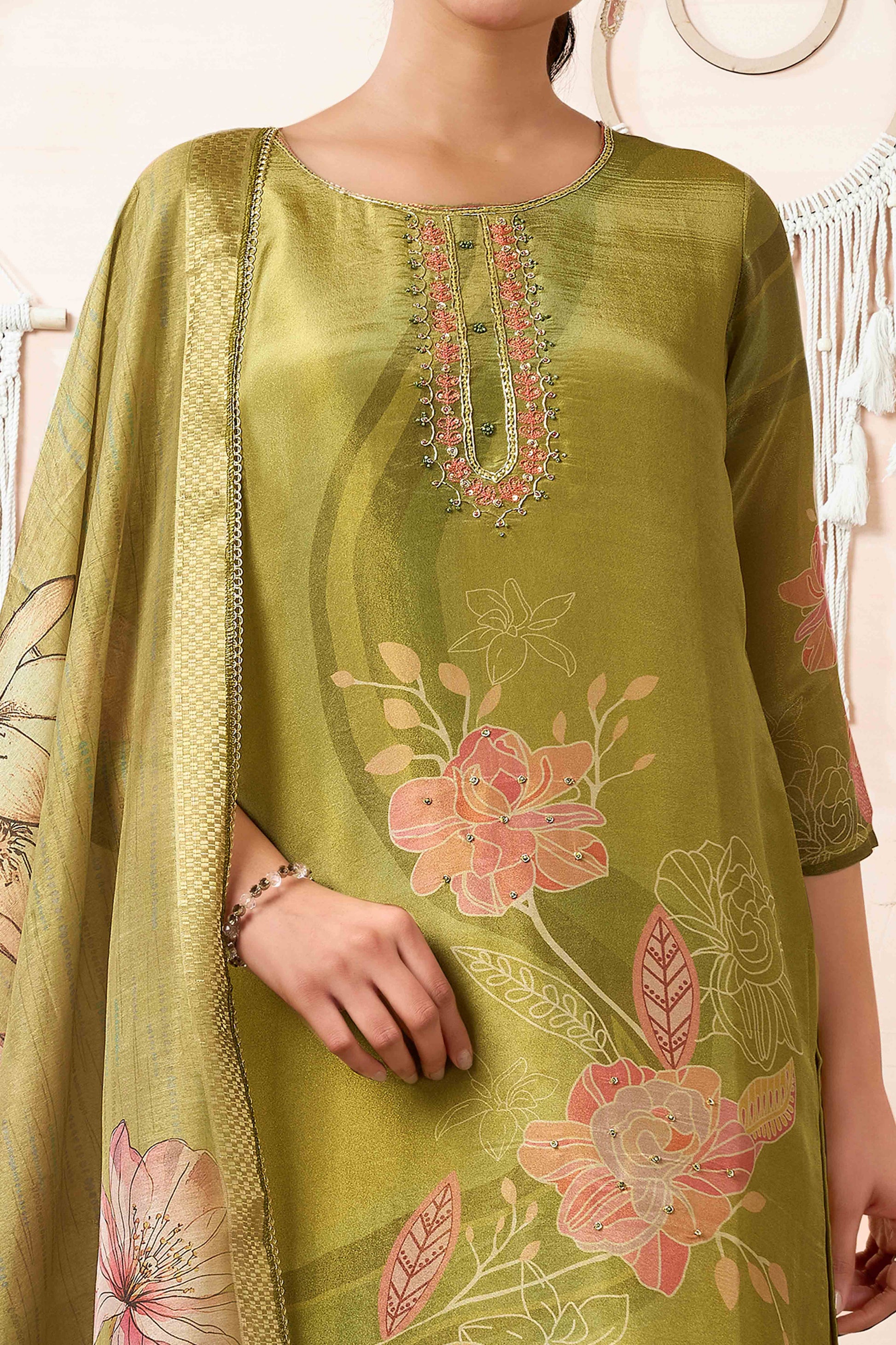 green-floral-printed-with-handwork-shimmer-organza-straight-salwar-suit