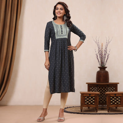 grey-floral-embroidered-rayon-kurti-2