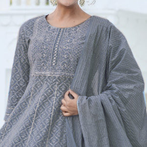grey-jaipuri-print-with-gota-work-pure-cotton-anarkali-suit