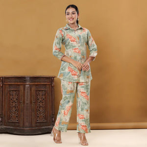 green-printed-muslin-co-ord-set