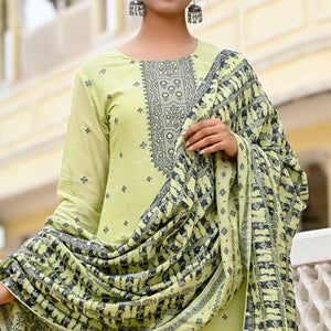 green-floral-woven-viscose-salwar-suit