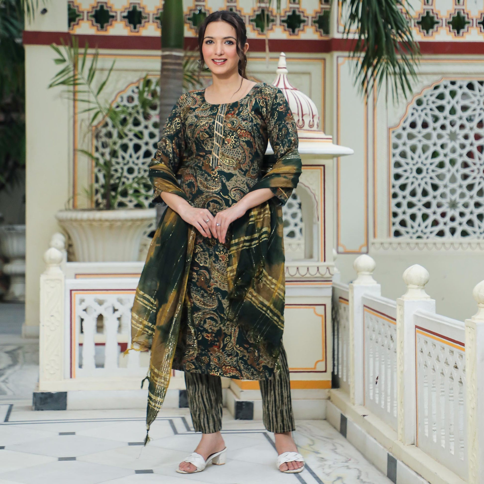 green-foil-printed-rayon-suit