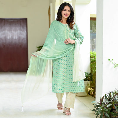 green-floral-foil-printed-pure-cotton-suit