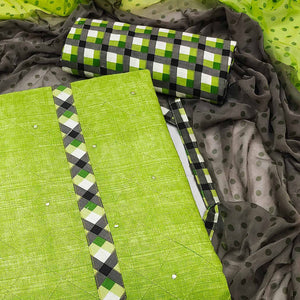 demanding-green-colored-casual-embroidered-cotton-dress-material