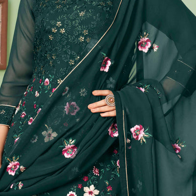 green-floral-sequins-embroidered-georgette-semi-stitched-suit-17