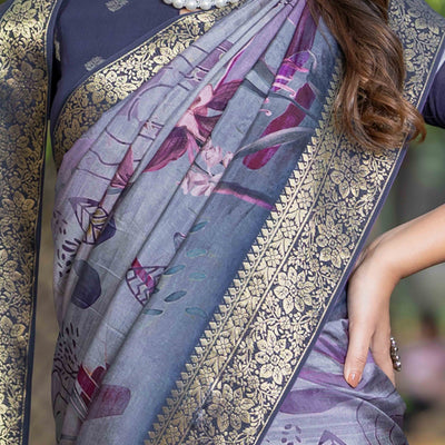 grey-floral-printed-viscose-saree-2