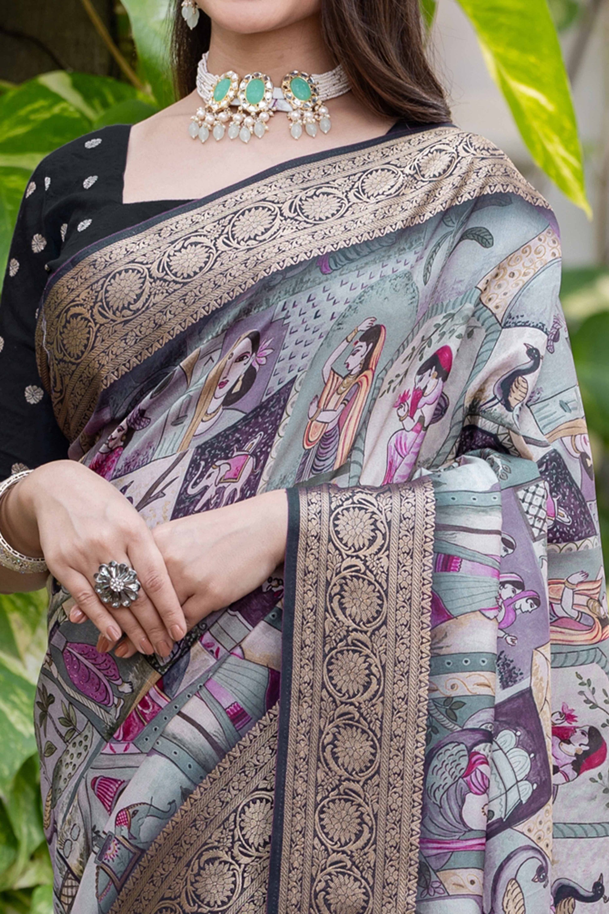 grey-abstract-print-printed-viscose-saree