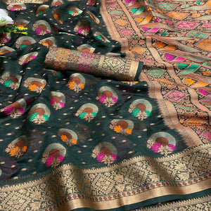 green-woven-organza-saree-with-jacquard-border