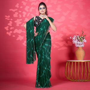 green-leheriya-printed-georgette-saree