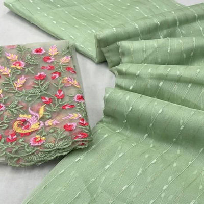 green-sequins-embroidered-organza-saree-with-tassels