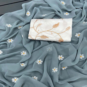 grey-floral-embroidered-georgette-saree-2