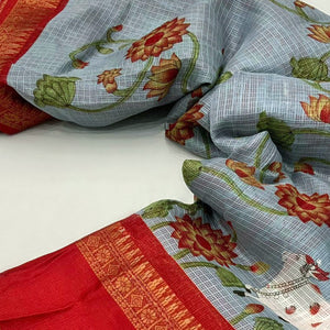 grey-floral-printed-kota-doria-saree