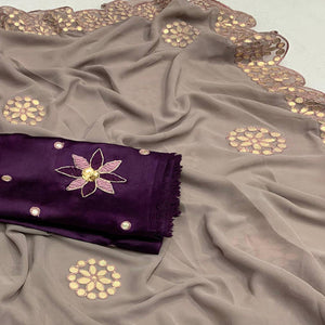 grey-georgette-saree-with-gotta-patti-work