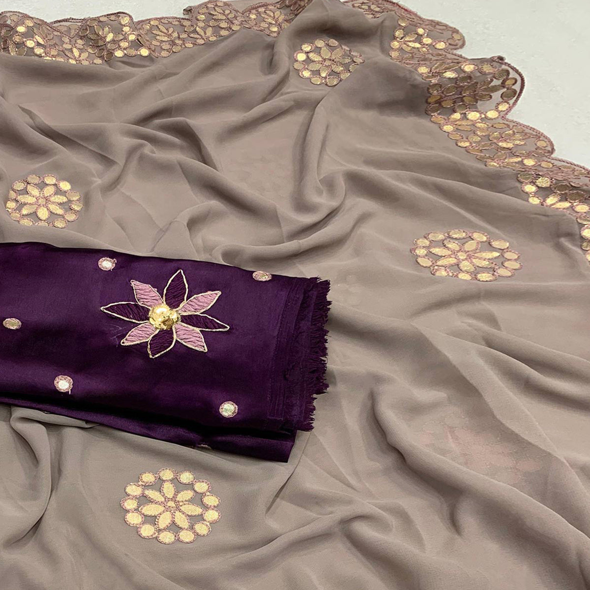 grey-georgette-saree-with-gotta-patti-work