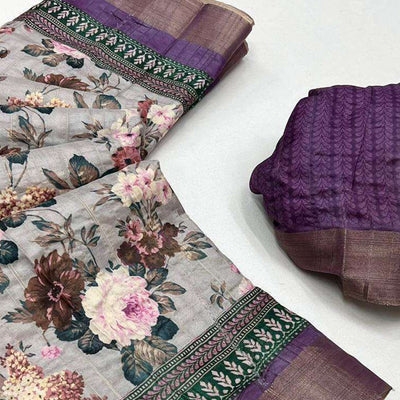 grey-purple-floral-digital-printed-with-woven-border-tussar-silk-saree