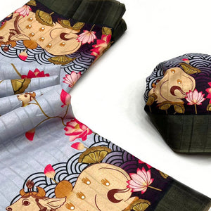 grey-black-floral-digital-printed-tussar-silk-saree